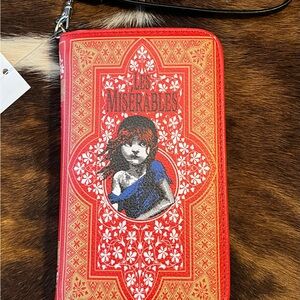 NWT Things2DieFor Les Misérables Wristlet Clutch